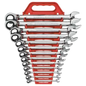 GEARWRENCH SAE Reversible Combination Ratcheting Wrench Set (13-Piece)