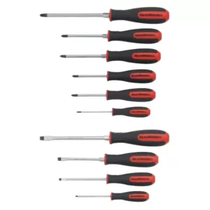 GEARWRENCH Combination and Pozidriv Dual Material Screwdriver Set (10-Piece)