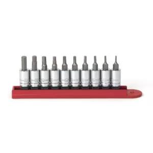 GEARWRENCH 1/4 in. Drive SAE Hex Bit Socket Set (10-Piece)