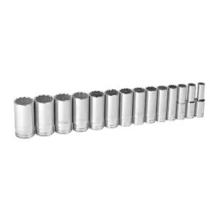 GEARWRENCH 1/2 in. Drive SAE Deep Socket Set (14-Piece)