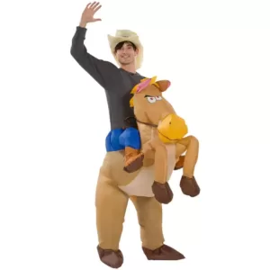 Gemmy Adult Inflatable Riding On Horse Costume