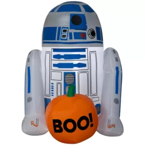 Gemmy 3 ft. H R2-D2 with Boo Pumpkin