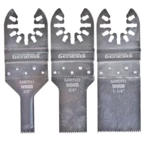 Genesis Universal Quick-Fit Flush Cut Blade Assortment Pack (3-Piece)
