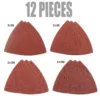 Genesis Universal Hook-and-Loop Sandpaper Assortment with 3 60-Grit, 3 80-Grit, 3 120-Grit and 3 240-Grit (12-Piece)