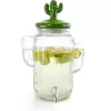 Gibson Home Cactus Cooler 1.3 Gal. Glass Drink Dispenser