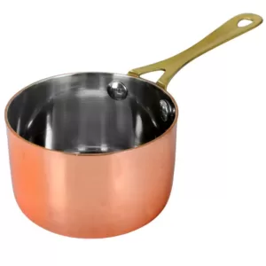 Gibson Home Rembrandt 1 qt. Aluminum Sauce Pan in Copper