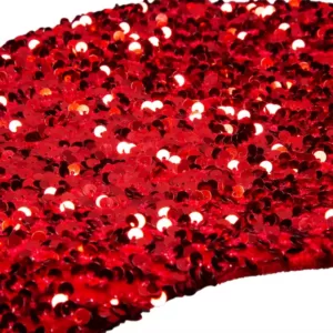 Glitzhome 21 in. H Red Sequin Christmas Stocking