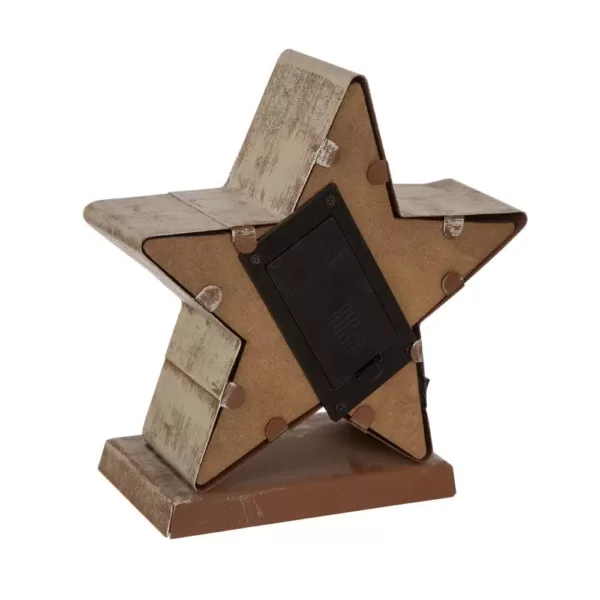 Glitzhome 7.5 in. H Marquee LED Lighted Christmas Stocking Holder Star