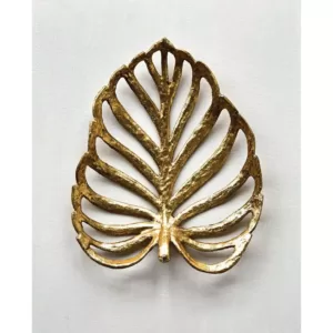 3R Studios Gold Leaf Cast Iron Decorative Leaf