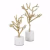 IMAX Concepts Eclipse Trees on Marble Base (Set of 2)