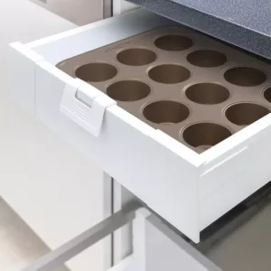 NutriChef 2-Piece Steel Deluxe Non-Stick Cupcake Cookie Baking Sheet Set
