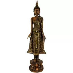 Oriental Furniture Oriental Furniture 22 in. Standing Thai Buddha Decorative Statue