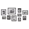 Kate and Laurel Bordeaux Charcoal Gray Wood Picture Frame (Set of 10)