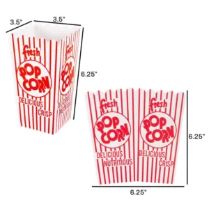 Great Northern 32 oz. Open Top Movie Theater Popcorn Boxes (100-Count)