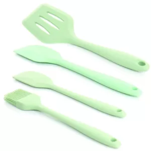 MegaChef Mint Green Silicone Cooking Utensils, (Set of 12)