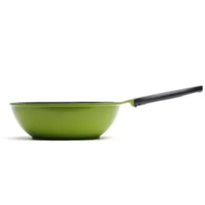 Ozeri Green Earth 14.5 in. Aluminum Ceramic Nonstick Frying Pan in Green