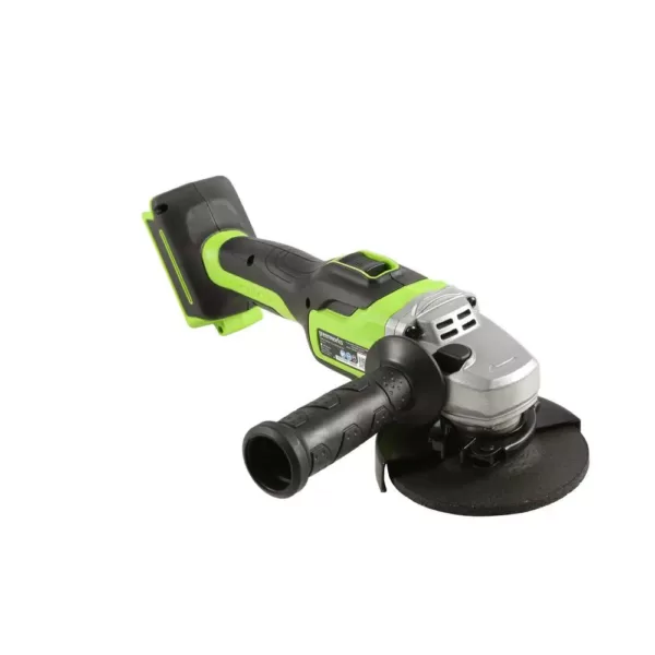 Greenworks 24-Volt Battery Cordless Brushless 4.5 in. Angle Grinder, Battery Not Included AG24L00