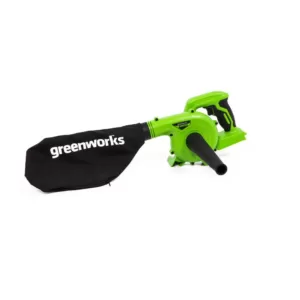 Greenworks 90 MPH 180 CFM 24-Volt Battery Cordless Shop Blower, Battery Not Included SBL24B00