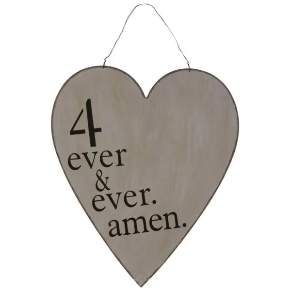 3R Studios 27.5 in. H x 18 in. W 4 Ever and Ever Amen Wall Art