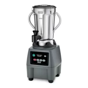Waring Commercial CB15 128 oz. 3-Speed Grey Blender with 3.75 HP and Electronic Touchpad Controls with Spigot