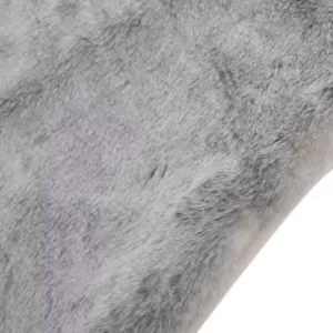Noble House Toscana Timeless Grey Faux Fur Throw Blanket