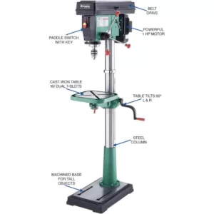 Grizzly Industrial 17 in. 12-Speed Floor Drill Press