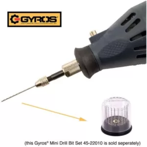 Gyros Keyless Mini Adaptor Chuck, with 1/8 in. Shank, 0 in. to 0.039 in. Capacity, For Bits No. 60-80 NEW AND IMPROVED