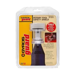 Gyros Small Rotary Tool Safety Shield with 1-1/2 in. Guard Diameter Capacity