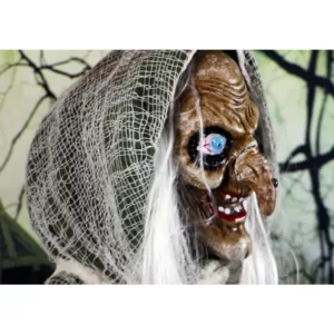 Haunted Hill Farm 5 ft. Animatronic Talking Evil Witch Halloween Prop