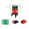 Hilti PM 40-MG 130 ft. Multi-Line Green Laser Level Kit with Battery Pack, Charger and Target Plate