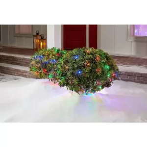 Home Accents Holiday 48 in. x 72 in. 150-Light Mini Multi-Color Smooth Net Cap Lights