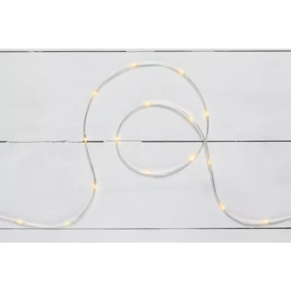 Home Accents Holiday 26 ft. 100-Light LED Warm White Battery Operated Micro Dot Rope Light