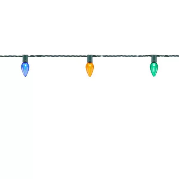 Home Accents Holiday 50 Light Super Bright C9 LED Multi-Color Smooth Constant On Light String (Set of 2)