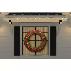Home Accents Holiday 48 in. Berry Bliss Pre-Lit LED Artificial Christmas Wreath