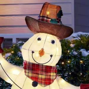 Home Accents Holiday 4 ft LED Cowboy Snowman