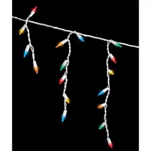 Home Accents Holiday Super Bright 300-Light Smooth Constant-On LED Mini Multi-Color Icicle Lights (Set of 4)