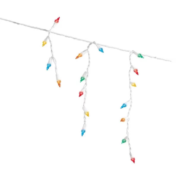 Home Accents Holiday Super Bright 300-Light Smooth Constant-On LED Mini Multi-Color Icicle Lights (Set of 4)