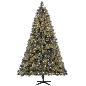 Home Accents Holiday 7.5 ft Sparkling Amelia Pine LED Pre-Lit Artificial Christmas Tree with Warm White Lights