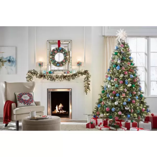 Home Accents Holiday 7.5 ft Sparkling Amelia Pine LED Pre-Lit Artificial Christmas Tree with Warm White Lights