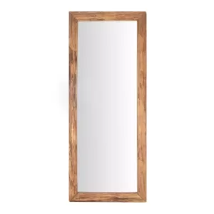 Home Decorators Collection Oversized Brown Wood Frame Classic Floor Mirror (76 in. H x 31 in. W)