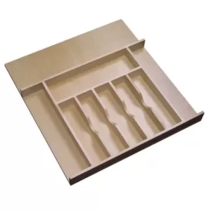 Home Decorators Collection 13x3x19 in. Cutlery Divider Tray for 18 in. Shallow Drawer in Natural Maple