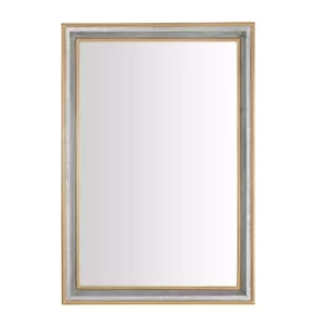 Home Decorators Collection Large Rectangle Galvanized Antiqued Farmhouse Accent Mirror (41 in. H x 28 in. W)