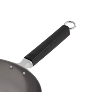 Honey-Can-Do Joyce Chen 12 in. Silver Carbon Steel Stir Fry Pan with Ergonomic Handle