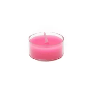 Zest Candle 1.5 in. Hot Pink Tealight Candles (50-Pack)