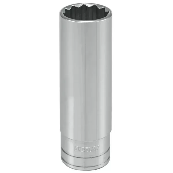 Husky 1/2 in. Drive 5/8 in. 12-Point SAE Deep Socket