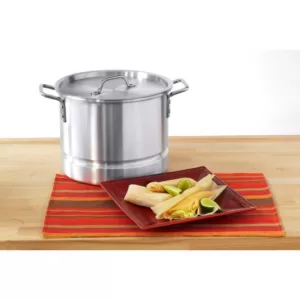 IMUSA Mexicana 32 qt. Aluminum Stovetop Steamer with Lid and Steam Tray
