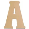 Jeff McWilliams Designs 15 in. Oversized Unfinished Wood Letter (A)