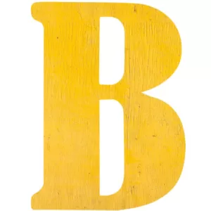 Jeff McWilliams Designs 15 in. Oversized Unfinished Wood Letter (B)