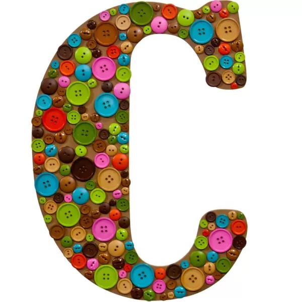 Jeff McWilliams Designs 15 in. Oversized Unfinished Wood Letter (C)