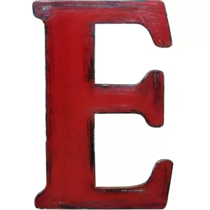 Jeff McWilliams Designs 15 in. Oversized Unfinished Wood Letter (E)